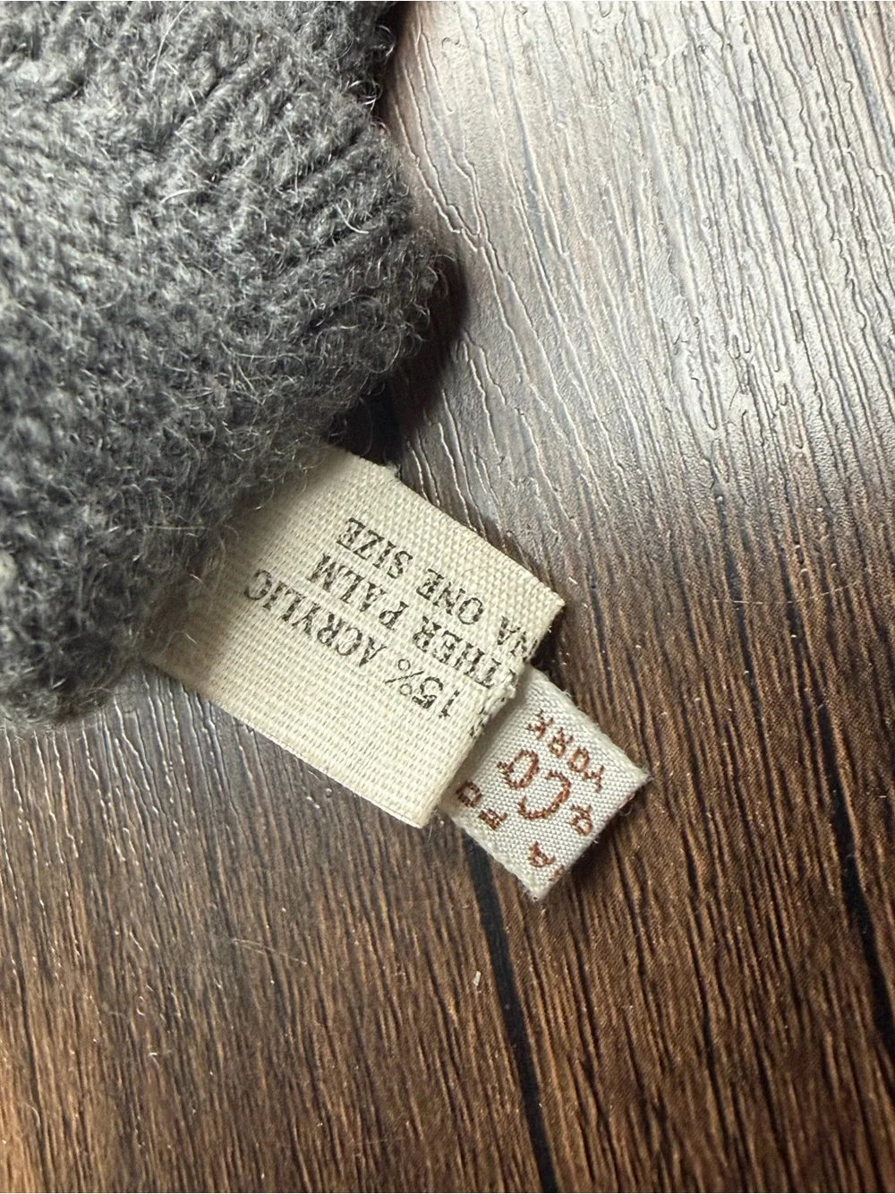vintage B Altman &Co grey cashmere leather longe gloves
